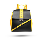 OMTO COLOR BLOCK BACKPACK WITH YELLOW BUCKLE DETAIL 827023101 - boopdo
