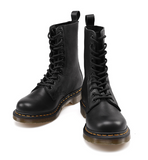 MARTINO CORZI URBAN STYLE LYCHEE PATTERN HIGH TOP UNISEX BOOTS IN BLACK - boopdo