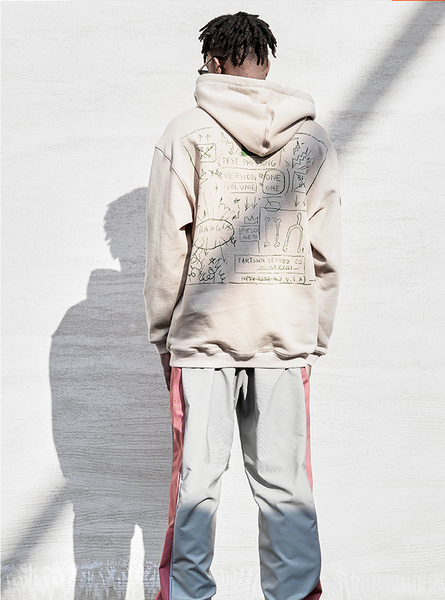 SHOTE SINN HE ON THE EDGE POST MOD ART HOODIE SWEATSHIRT - boopdo