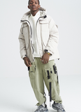 SHOTE SINN HE ON THE EDGE JAPANESE DESIGN REED HOODED JACKET - boopdo