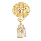 TREVOR MUZA BULLS NUMBER 23 DIAMOND JERSEY DESIGN BASKETBALL NECKLACE - boopdo