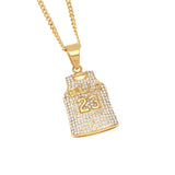 TREVOR MUZA BULLS NUMBER 23 DIAMOND JERSEY DESIGN BASKETBALL NECKLACE - boopdo