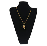 ZONIYA PUNK STAINLESS STEEL SCORPION FIGURE NECKLACE IN GOLD - boopdo