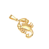 ZONIYA PUNK STAINLESS STEEL SCORPION FIGURE NECKLACE IN GOLD - boopdo