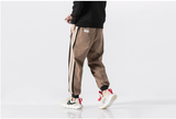 PARKAZA ZUZU JAPANESE STYLE SIDE STRIPED TRACK PANTS - boopdo