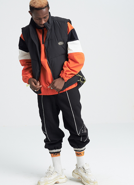 SHOTE SINN HE ON THE EDGE DESIGN TURTLENECK THICK WAISTCOAT - boopdo