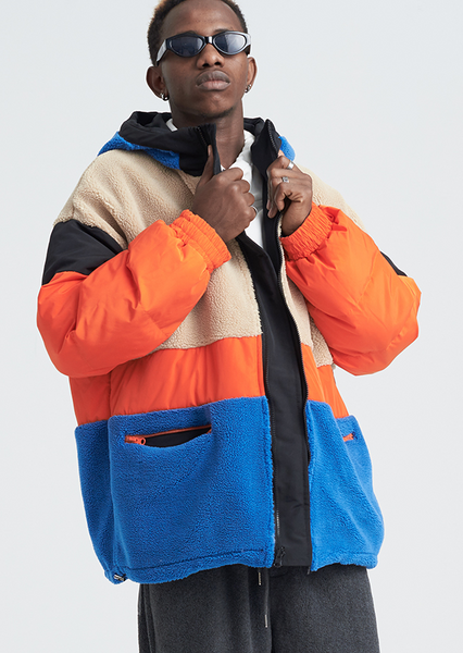 SHOTE SINN HE ON THE EDGE REVERSIBLE COTTON HOODED JACKET - boopdo