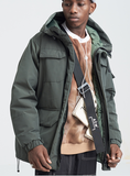 SHOTE SINN HE ON THE EDGE JAPANESE DESIGN REED HOODED JACKET - boopdo