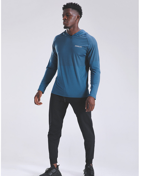 IRON LIFE PERFORMANCE GEAR SPORTSWEAR WORKOUT HOODED T SHIRTS - boopdo