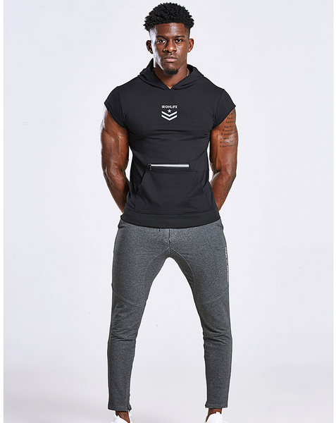 IRON LIFE INFINI THE GYM PANTHERS HOODED T SHIRTS - boopdo