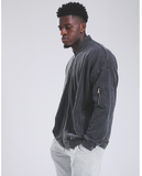 IRON LIFE PERFORMANCE GEAR SPORTSWEAR OLD WASHED BASEBALL JACKET - boopdo