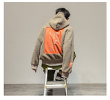 ZAHARA ZADLIE FAUX FUR HOODIE PULLOVER WITH KANGAROO POCKET - boopdo