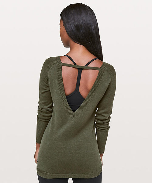 KEZZIE LUPU DROP BACK KNITTED SWEATER - boopdo