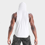 IRON LIFE DIE STRONG SPORTSWEAR TRAINING HOODED TANK TOP T SHIRTS - boopdo