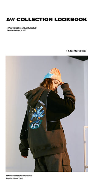 BEASTER UNIVERSE HYPE BEAST GHOST EMOJI REFLECTIVE HOODIE SWEATSHIRT - boopdo