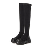 WELLEZO ALVAX CHUNKY OVER THE KNEE BOOTS - boopdo