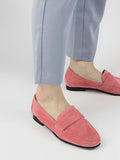 LUXE SEVEN DESIGN SUEDE LOAFERS WITH SQUARE TOE - boopdo
