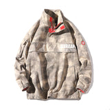 ADAM FREAKO ACEREAPER STAND COLLAR PULLOVER COAT IN DESERT CAMO - boopdo