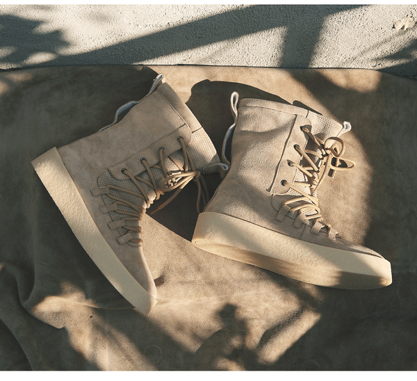 TYT TRENDY SUEDE LACE UP BOOTS WITH CHUNKY CREAM SOLE - boopdo