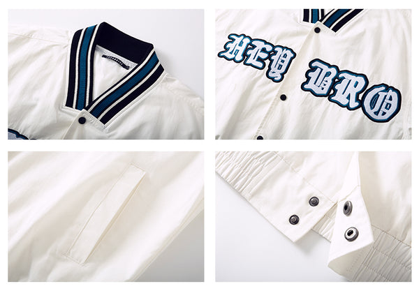 JERMO RHYMONSTER RENOVATION OLD SCHOOL BASEBALL JACKETS - boopdo