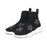 BOOPDO DESIGN SOCK TRAINERS WITH TWINKLE STARS - boopdo