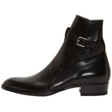 NADEMILI AMERIXA BUCKLE TOE POINTED CHELSEA BOOTS - boopdo