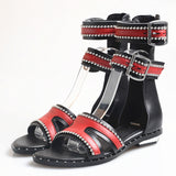 PROVA PERFETTO HUFFO WOFO OPEN TOE HIGH TOP ROMAN SANDALS - boopdo