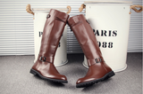 RYLEE KYRA BAMBOOR BRITISH DESIGN LONG BOOTS IN BROWN - boopdo