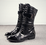 RYLEE KYRA BRITISH DESIGN LONG BOOTS IN BLACK - boopdo