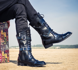 RYLEE KYRA BRITISH DESIGN LONG BOOTS IN BLACK - boopdo