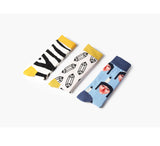 ACALEN FIVE PACK MULTI ANIMAL PRINT ALL OVER SOCKS - boopdo