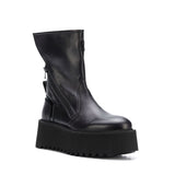 MONNA MARTA URBAN STYLE CHUNKY SOLE HIGH TOP CASUAL BOOTS IN BLACK - boopdo