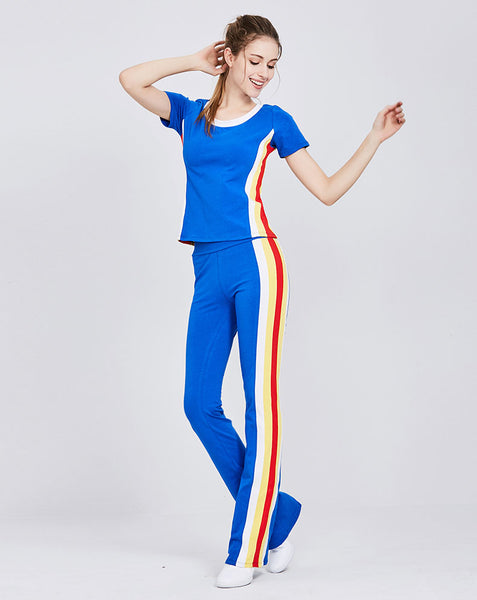 CAGGEEN TRACK PANTS WITH CONTRAST STRIPE - boopdo