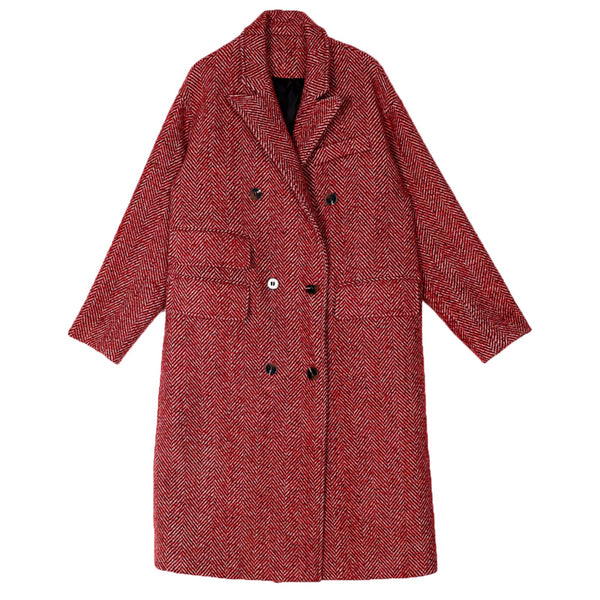 8GIRLS DOUBLE BREASTED WOOL COAT - boopdo