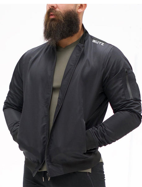 ANDERO MUSCLE BROTHERS OUTDOOR TRACK JACKET IN BLACK - boopdo
