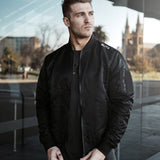 ANDERO MUSCLE BROTHERS OUTDOOR TRACK JACKET IN BLACK - boopdo