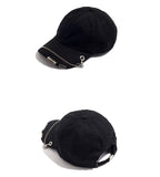 ZHONG GUO IRON CHAIN CAP IN BLACK - boopdo