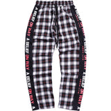 A BELIEF ON WAY BY ABOW LIFE PLAID TRACK PANTS - boopdo