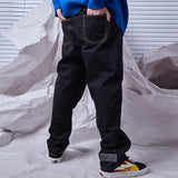 SHOW RICH CHAOGUO BANDWIDTH DENIM JEANS PANTS - boopdo