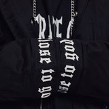 SCORPION DESIGNED BY ABOW LIVE FAUX FUR HOODIE JACKET IN BLACK - boopdo