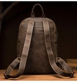 MANTIME NINETEENTH POINTE VINTAGE 14 INCHES TRAVEL BACKPACK IN BROWN AND BLACK - boopdo