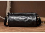 MANTIME SIXTH AVE MEZZANINE BUCKET LEATHER SHOULDER BAG IN BLACK - boopdo