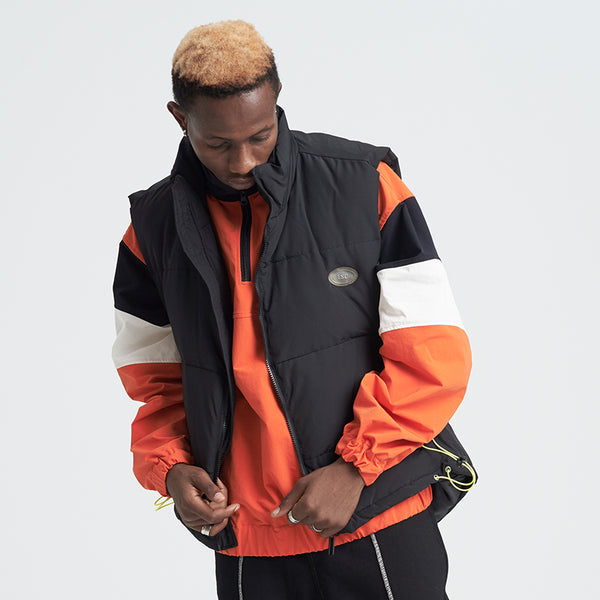 SHOTE SINN HE ON THE EDGE DESIGN TURTLENECK THICK WAISTCOAT - boopdo
