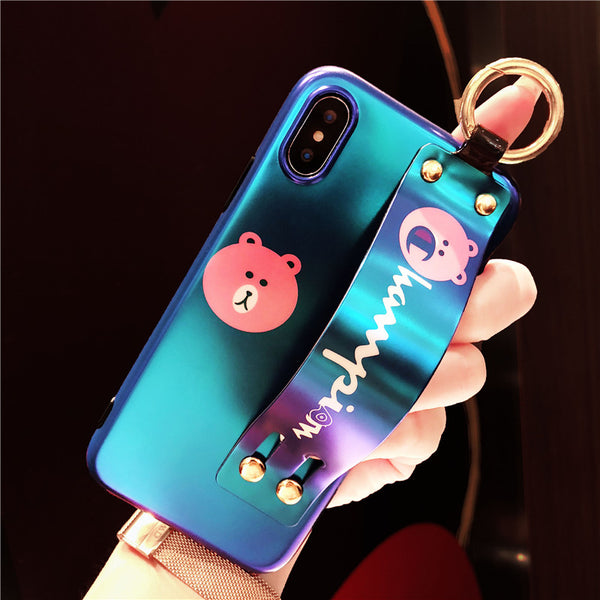 RAMPIOX CUTIE BEARS APPLE IPHONE COVERS WITH WRISTBAND - boopdo
