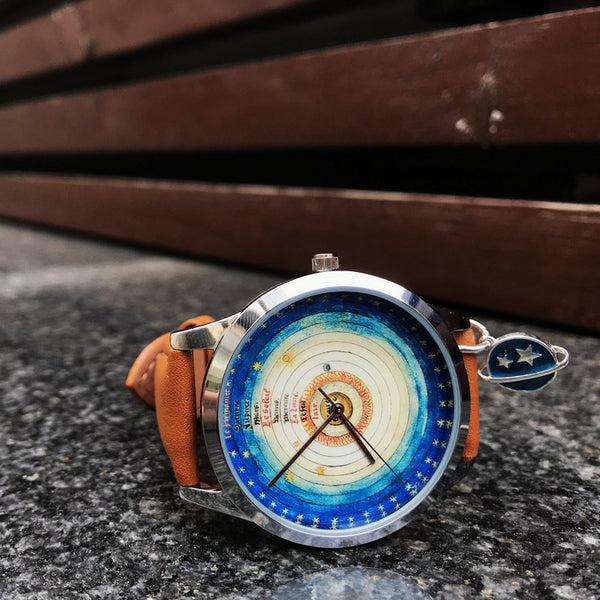 GLOBETROTTER WORLD MAP PLANETARY COSMIC WATCH - boopdo