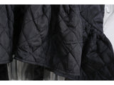 STELLA MARINA COLLEZIONE HIGH NECK RHOMBIC DRESS IN BLACK - boopdo
