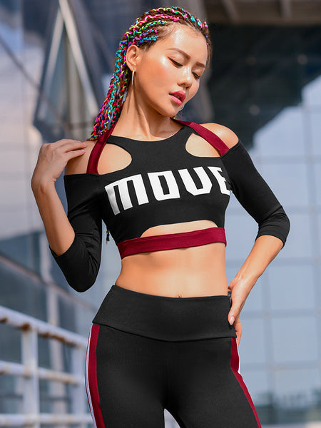 MIP MOVE PRINT CUT OUT CROPPED TOP - boopdo