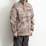 ADAM FREAKO ACEREAPER STAND COLLAR PULLOVER COAT IN DESERT CAMO - boopdo