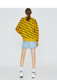 TOYOUTH KNITTED JUMPER IN LETTERS ALL OVER PRINT - boopdo