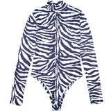 SHEMODA BOHEMIAN STYLE ZEBRA STRIPE BODYSUIT - boopdo